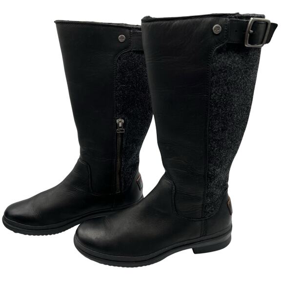 UGG Australia Womens 5.5 Janina Waterproof Knee High Boot 1018472 Black NWOT - Picture 1 of 12